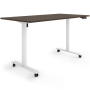 ESMART ETX-121WE Elektrischer Schreibtisch auf Rollen 160 x 80 cm (Ebenholz Dekor)