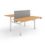 ESMART ETX-221WM Elektrisch höhenverstellbarer Doppel-Schreibtisch 160 x 80 cm Ahorn Dekor