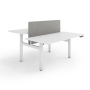 ESMART ETX-221WW Elektrisch höhenverstellbarer Doppel-Schreibtisch 160 x 80 cm Weiß
