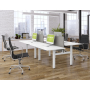 ESMART ETX-221WW Elektrisch höhenverstellbarer Doppel-Schreibtisch 160 x 80 cm Weiß