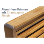 AISER Royal Garten Lounge Set -Bali-  Sitzgruppe mit 2 Sesseln und Kaffee Tisch aus echtem Teak Holz