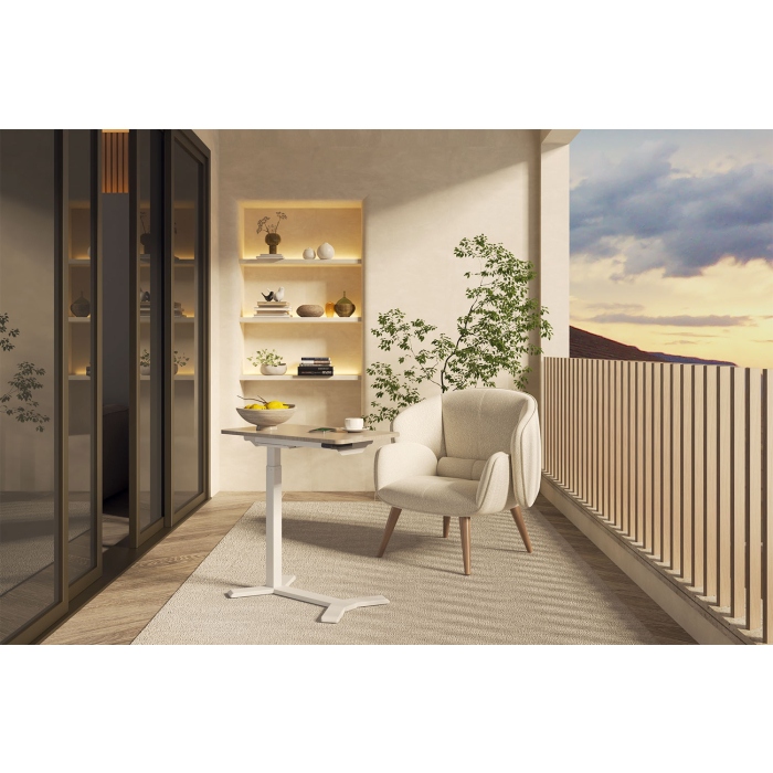 ESMART EAC-121WM Beistelltisch elektrisch höhenverstellbar 70 x 40 cm (Ahorn Dekor) (B-Ware)