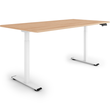 ESMART ERX-122WM Elektrischer Schreibtisch 160 x 80 cm (Ahorn Dekor)