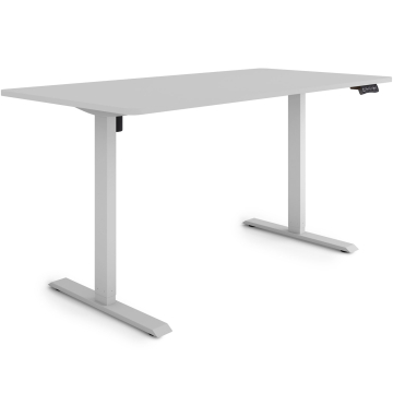 ESMART ETX-121GG Elektrischer Schreibtisch 160 x 80 cm (Hellgrau)