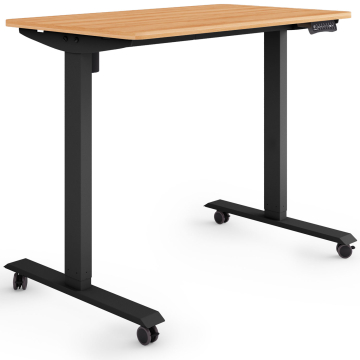 ESMART ETX-121BM Elektrischer Schreibtisch auf Rollen 100 x 60 cm (Ahorn Dekor)