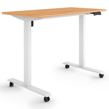 ESMART ETX-121WM Elektrischer Schreibtisch auf Rollen 120 x 60 cm (Ahorn Dekor)