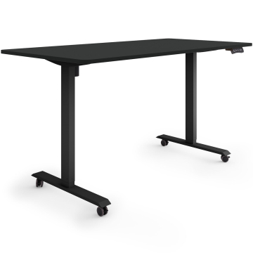 ESMART ETX-121BB Elektrischer Schreibtisch auf Rollen 160 x 80 cm (Schwarz) ESMART ETX-121BB Elektrischer Schreibtisch auf Rollen 160 x 80 cm (Schwarz)