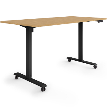 ESMART ETX-121BBA Elektrischer Schreibtisch auf Rollen 160 x 80 cm (Bambus Dekor) ESMART ETX-121BBA Elektrischer Schreibtisch auf Rollen 160 x 80 cm (Bambus Dekor)