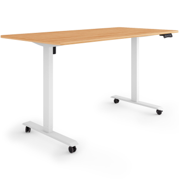 ESMART ETX-121WM Elektrischer Schreibtisch auf Rollen 160 x 80 cm (Ahorn Dekor)