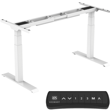 ESMART EZX-132W Elektrisch höhenverstellbares Schreibtischgestell Dual-Motor 3 Segmente