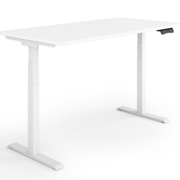 ESMART EZX-132WW Elektrischer Schreibtisch 120 x 60 cm (Weiß)