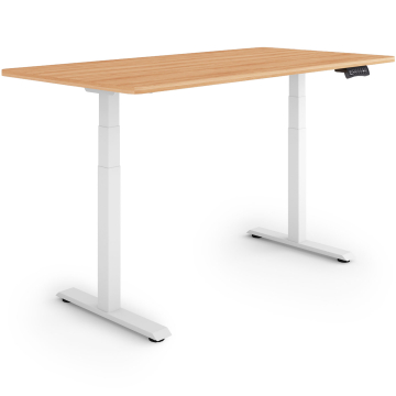 ESMART EZX-132WM Elektrischer Schreibtisch 140 x 70 cm (Ahorn Dekor)
