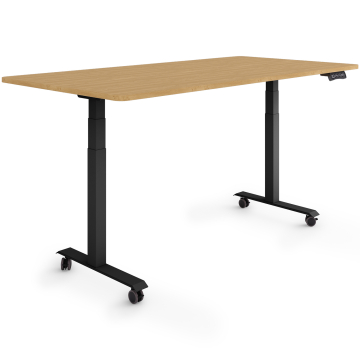 ESMART EZX-132BBA Elektrischer Schreibtisch auf Rollen 160 x 80 cm (Bambus Dekor) ESMART EZX-132BBA Elektrischer Schreibtisch auf Rollen 160 x 80 cm (Bambus Dekor)
