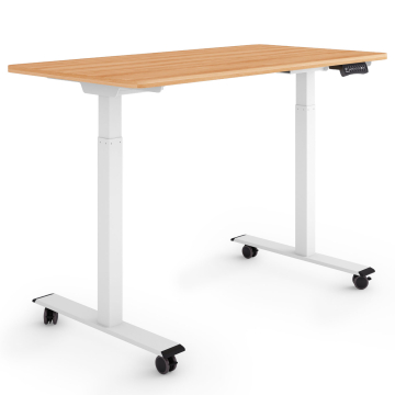ESMART ERX-122WM Elektrischer Schreibtisch auf Rollen 120 x 60 cm (Ahorn Dekor)