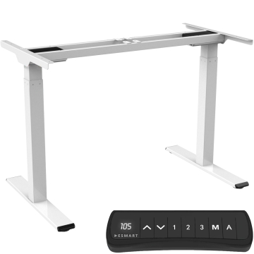 ESMART ERX-122W Elektrisch höhenverstellbares Schreibtischgestell Dual-Motor 2 Segmente