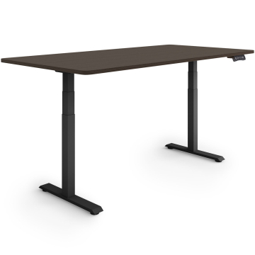 ESMART EZX-132BE Elektrischer Schreibtisch 160 x 80 cm (Ebenholz Dekor)