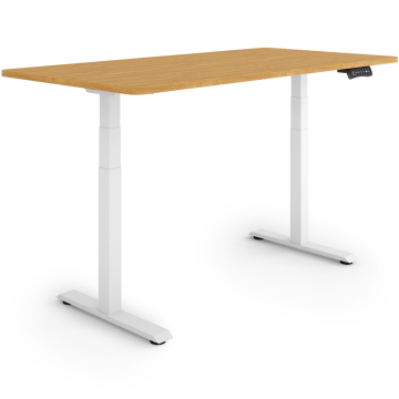 ESMART EZX-132WBA Elektrischer Schreibtisch 140 x 70 cm (Bambus Dekor)