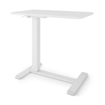 ESMART EACM-121WW Beistelltisch pneumatisch höhenverstellbar 71 x 40 cm (Weiß)