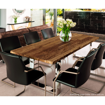 AISER Royal Extravaganter massiver Echt-Holz Esstisch Boston 200 x 100 cm AISER Royal Extravaganter massiver Echt-Holz Esstisch Boston 200 x 100 cm